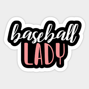 baseball  lady - baseball girl Sticker